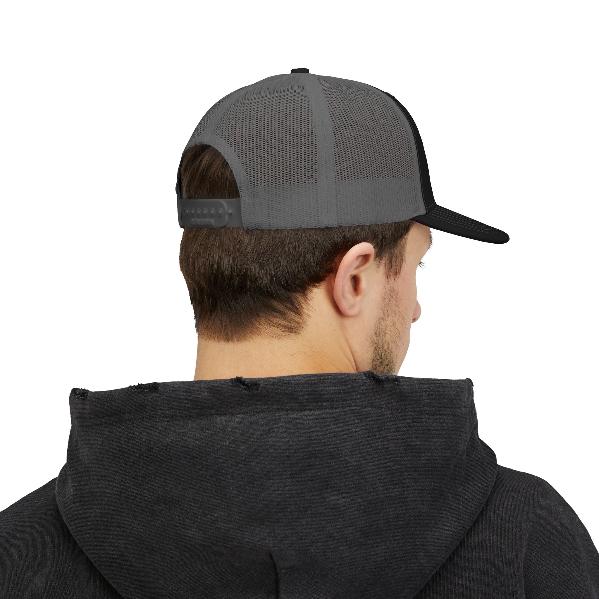 Space-Time Dimension embroidered logo Snapback Trucker Cap | retro sci-fi patch