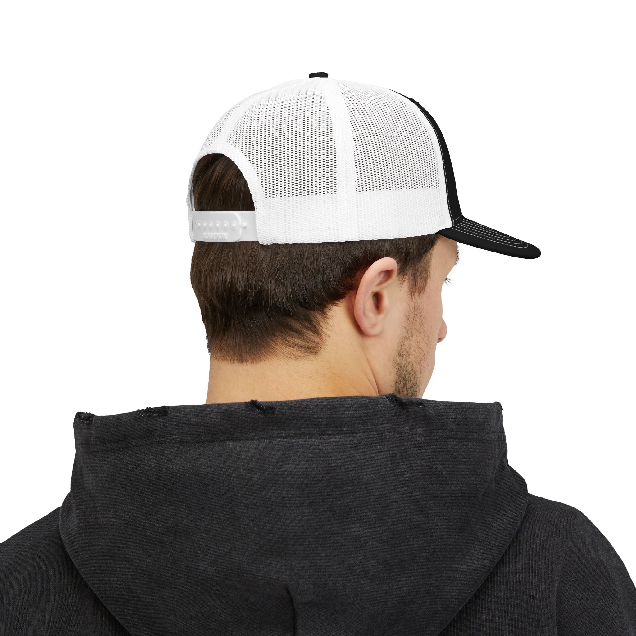 Space-Time Dimension embroidered logo Snapback Trucker Cap | retro sci-fi patch