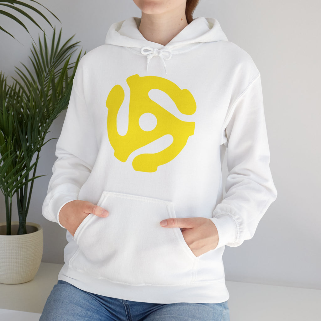 Yellow Spider Vinyl Record Insert Unisex Heavy Blend Hooded Sweatshirt