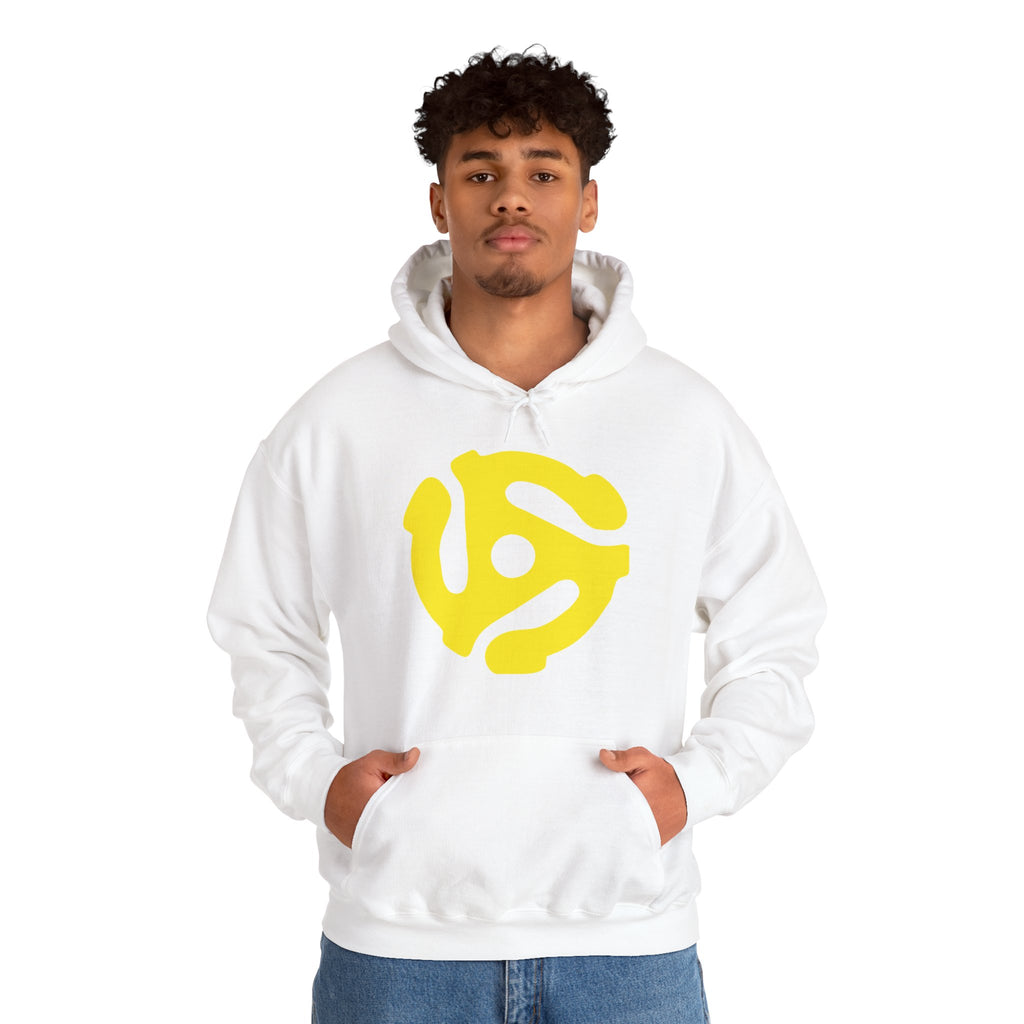 Yellow Spider Vinyl Record Insert Unisex Heavy Blend Hooded Sweatshirt