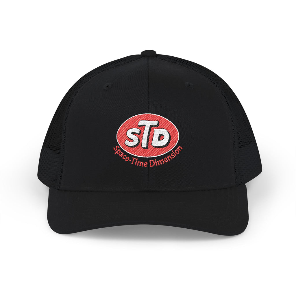 Clean Space-Time Dimension embroidered logo Snapback Trucker Cap | retro sci-fi patch