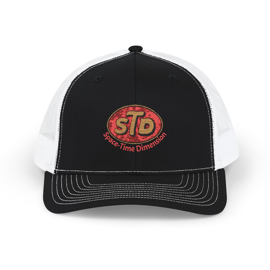 Space-Time Dimension embroidered logo Snapback Trucker Cap | retro sci-fi patch